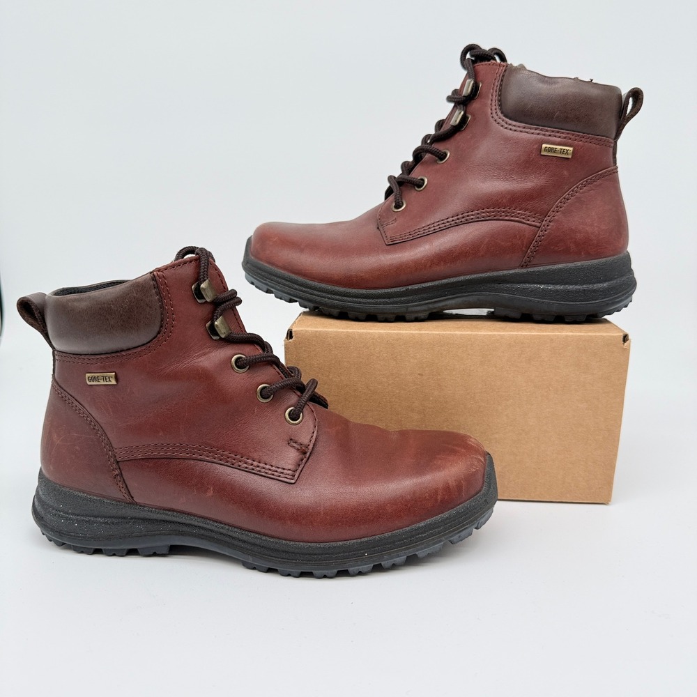 Ecco Women's Lace-Up Boots - Rich Mahogany